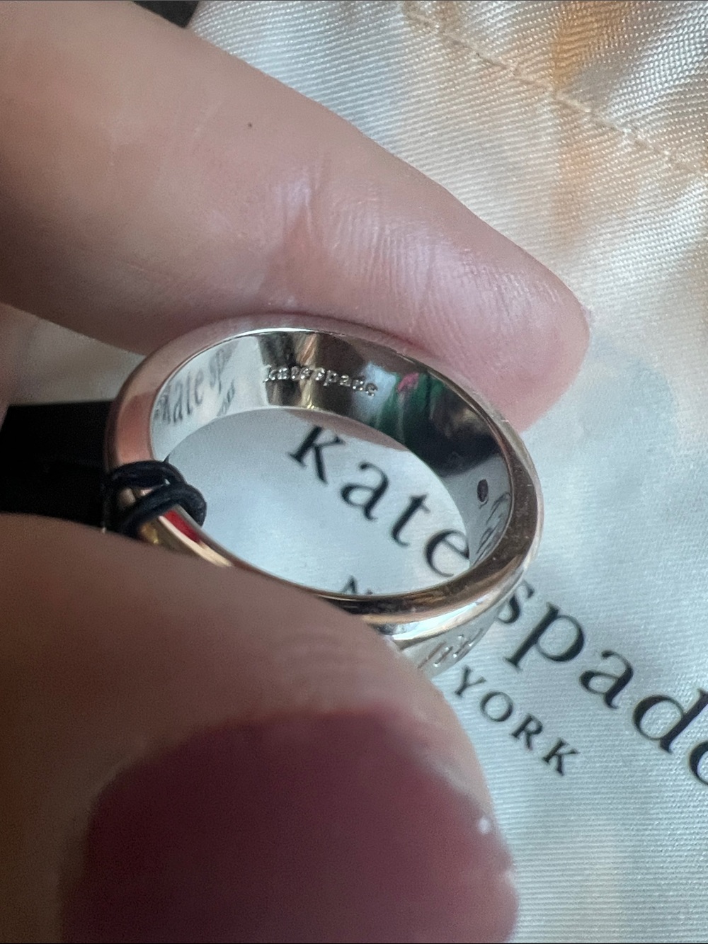 kate spade find the silver lining silver ring - Picture 6 of 7